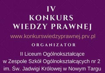 IV Konkurs Wiedzy Prawnej